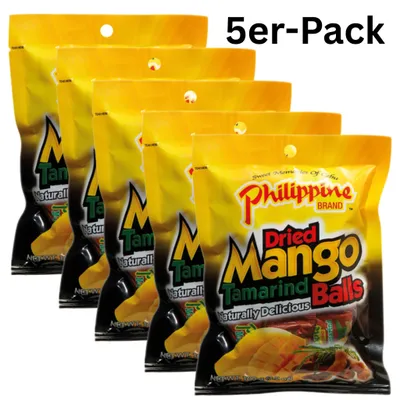 Produktbild von 5er-Pack Philippine Brand Getrocknete Mango Tamarinden Balls 100g