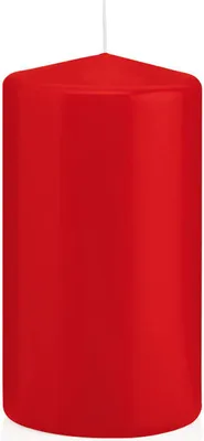Produktbild von Stumpenkerzen mit ASF Abbrandschutz Rot 130 x Ø 68 mm, 12 Stück