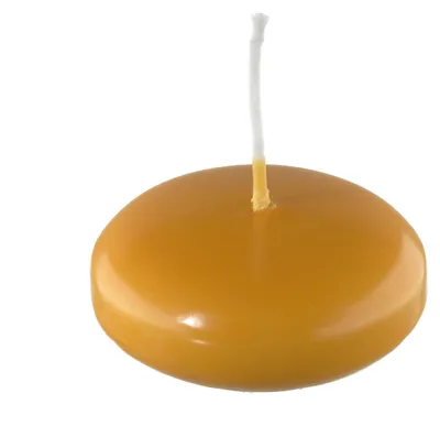 Produktbild von Schwimmkerzen Honig 24 x Ø 60 mm, 20 Stück