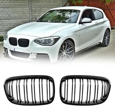 Productafbeelding van Glanzend Zwart Radiatorrooster voor BMW 1 Serie F20/F21