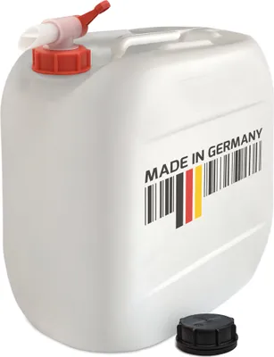 Produktbild von plasteo® 30 Liter Kanister Wasserkanister Campingkanister + 1 x Hahn Lebensmittelecht BPA frei Gastronomie Gewerbe Camping Wohnwagen Indoor Outdoor