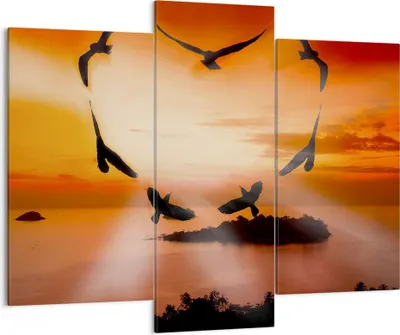 Produktbild von Bild auf Leinwand - Leinwandbild - Natur Landschaft Insel Meer - 130x100cm - Wand Bild - Wanddeko - Leinwanddruck - Bilder - Kunstdruck - Wanddekoration - Leinwand bilder - Wandkunst - CB130x100-2440