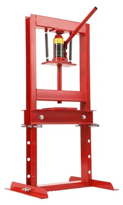 Produktbild von Hydraulische Werkstattpresse - 6 t H-Rahmen Bodenpresse - Verstellbarer Rahmen - Schwerlast - Mit Pressplatten - Für Autowerkstatt und Garage