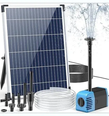 Zdjęcie produktu dla Pompa solarna fontanna 12W do stawu ogrodu 605 l/h cicha DIY