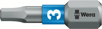 Produktbild von Wera Bit für Innensechskantschrauben, Sechskant, 3 mm, 25mm (05056683001)