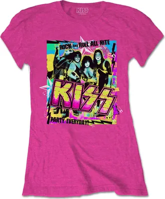 Produktbild von Kiss Party Every Day Heliconia Pink M Damen T-Shirt