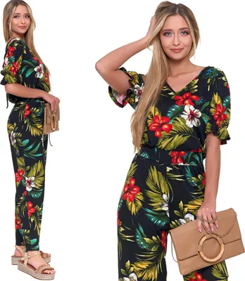 Obrázok produktu pre Moraj Dámska kombinéza Sommer Casual Blumen lang 3300-001 PATT 2, M