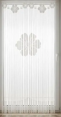 Produktbild von Fadengardine "Blume": Größe (HxB): 225x100cm Farbe: Weiß