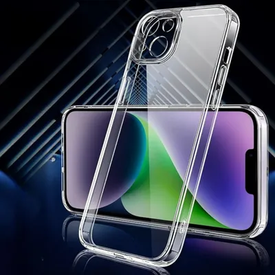 Produktbild von Handyhülle Transparent Silikon Case für Apple iPhone 14 stoßfest Hülle mit Kameraschutz,MagSafe Silikon Slim Case Cover