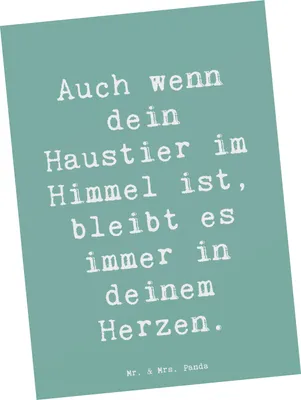 Produktbild von Mr. & Mrs. Panda Ansichtskarte Spruch Trauerbewältigung Haustierverlust - Meeresbrise - Geschenk, Postkarten, Zuversicht, Trauer, Mutmacher, Trost, Grußkarte, Vertrauem