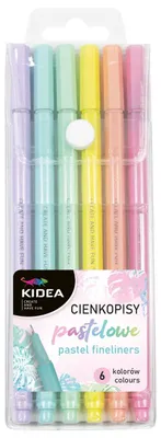 Produktbild von Kidea 2452 Pastell Fineliner 6 Farben