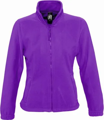 Image de SOLS Femmes North Veste polaire avec fermeture éclair sur toute la longueur PC344 (2XL) (Violet foncé)