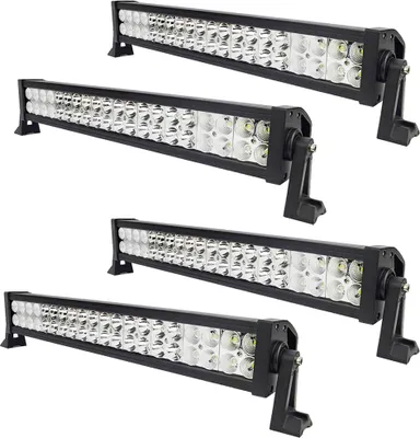Produktbild von Greenmigo 4 X 120W Led Arbeitsscheinwerfer Light Bar Arbeitslicht Flood Zusatzscheinwerfer 60 Grad Kaltweiß 6000-6500K 12-24V 10800lm Wasserdicht IP67