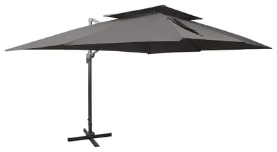 Zdjęcie produktu dla vidaXL Parasol Ampel z wentylacją 400x300 cm antracytowy
