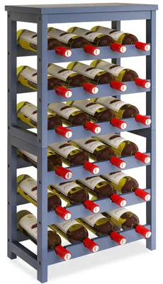 Imagen del producto de Estante para vinos - 6 niveles - 24 botellas - Bambú