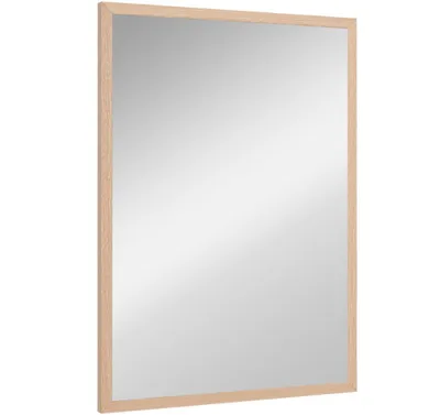 Produktbild von Wandspiegel,Rahmen in Holzoptik, einfache Montage,50 x 70 cm Wohnzimmer, Schlafzimmer