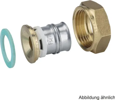 Produktbild von Alpex Übergangsverschraubung Messing flachdichtend, 26 mm x G 3/4"