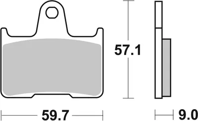 Produktbild von Bremsbeläge Kh254 Street Ceramic Farbe Schwarz Passend Für: Für Suzuki Gsxr '04-'06 Hinten