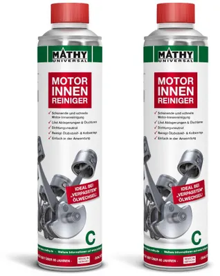 Produktbild von MATHY-C Motor-Innenreiniger 2 x 400 ml - Ölkreislauf-Reiniger vor dem Ölwechsel
