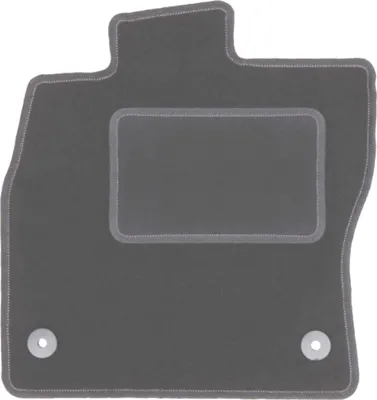 Produktbild von Fahrerfußmatte Velours graphit passend für Skoda Octavia III (2012-2020, Stufenheck, Limousine, Variante, Kombi) – mit Befestigungen – passgenau