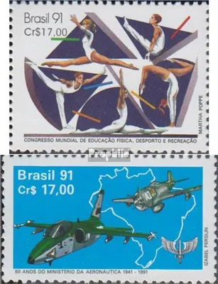 Produktbild von Briefmarken Brasilien 1991 Mi 2395,2398 (kompl.Ausg.) postfrisch Weltkongreß Sportausbildung