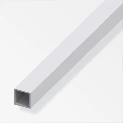 Produktbild von alfer Vierkantrohr 2 m, 20 x 20 x 1.5 mm Aluminium eloxiert silber