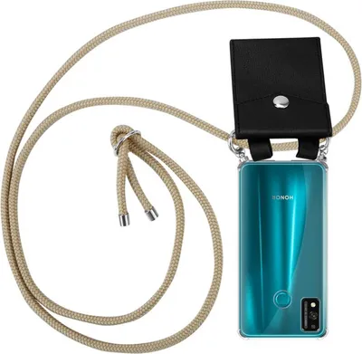 Obrázek produktu pro Cadorabo Ochranné pouzdro pro Honor 9X LITE Case in Brown Odnímatelné pouzdro s řetízkem na mobilní telefon