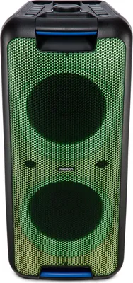 Produktbild von MEDION PX-1 Plus Partybox (Akku, mit Mikrofon, tragbarer Bluetooth Lautsprecher groß, Musikbox, Verschiedene Lichteffekte, Partylautsprecher mit Karaoke, 2 x Mikrofonanschluss, AUX, USB)