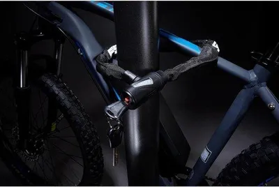 Produktbild von Famanu Fahrradschloss Kettenschloss für Motorräder und E-Bikes - 90 cm