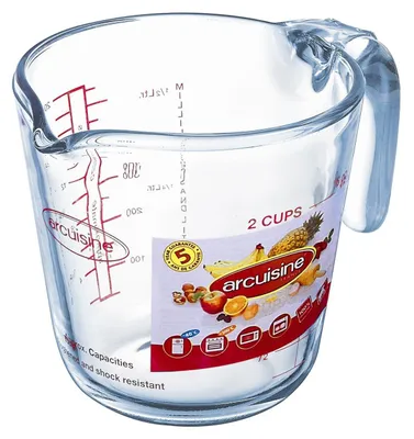 Produktbild von O Cuisine Messbecher aus Borosilikatglas 0,5 L