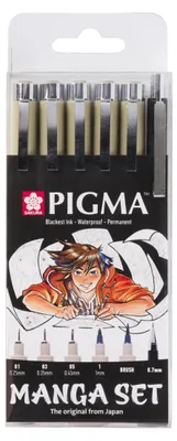Zdjęcie produktu dla Sakura POXSDKMAN6, Czarny, Wielo, Wielobarwny, Okrągły, 6 szt.