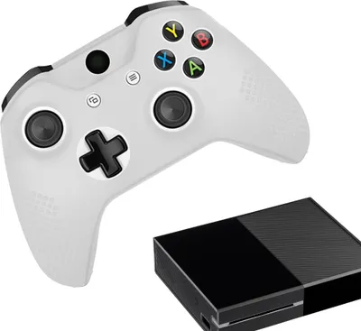 Zdjęcie produktu dla Etui i skórki do konsoli Xbox One - Wydajne etui do gier - Miękkie pokrowce - Antypoślizgowe akcesoria do kontrolerów - Biały uchwyt