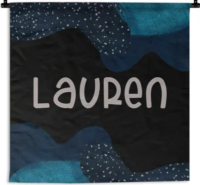 Produktbild von MuchoWow® Wandteppich Wandbehang Lauren - Pastell - Mädchen 150x150 cm Tapisserie Dekoration Wandtuch - Wohnaccessoires - Modernes
