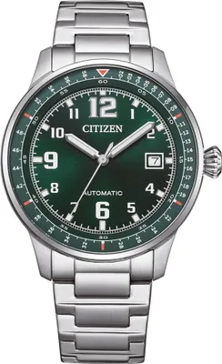 Produktbild von Citizen NJ0190-51X Herrenuhr Automatik Stahl/Dunkelgrün