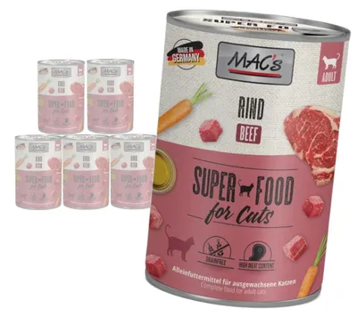Zdjęcie produktu dla MAC's Cat Mokra Karma Dla Kota Wołowina 6x400g