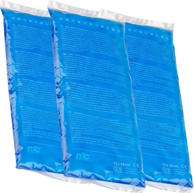 Produktbild von Kalt Warm Kompresse, Gel, Mikrowellen geeignet, 12x29 cm, 3 Stück
