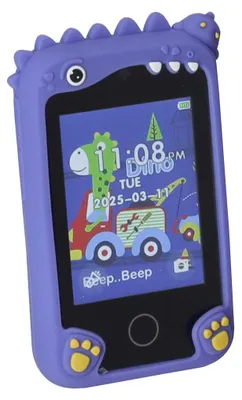 Obrázek produktu pro KIK KX2715 Dětský smartfon s fotoaparátem hrami a MP3, 8 GB, dinosaurus, modrý