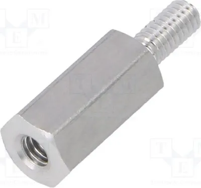 Produktbild von 10x Distanzmuffe mit Gewinde 10mm Innengew: M2,5 Außengew: M2,5 232X10 Distanzelem