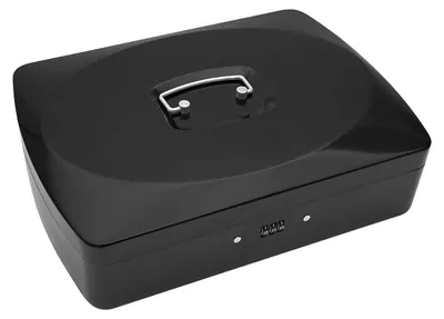 Productafbeelding van WEDO 146 421Z. Geldkassette met cijferslot, 9 compartimenten, zwart
