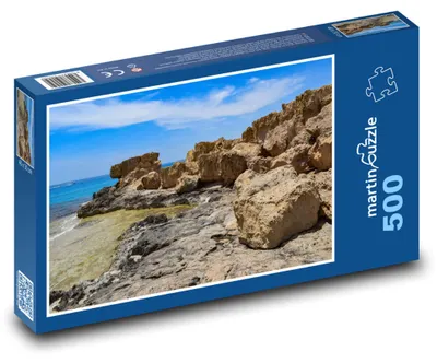 Produktbild von Puzzle 500 Felsenrige Ozeanküste - martinpuzzle