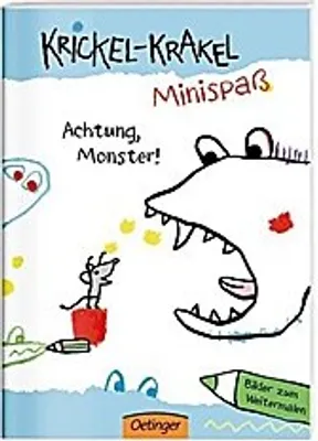 Image de Mini livre de coloriage Krickel-Krakel Attention aux monstres