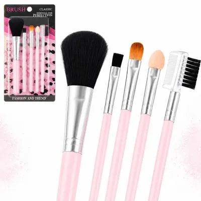 Image de Pinceaux de maquillage multifonctionnels – Kit de 5 pièces, productTiles.product.images.aiGenerated
