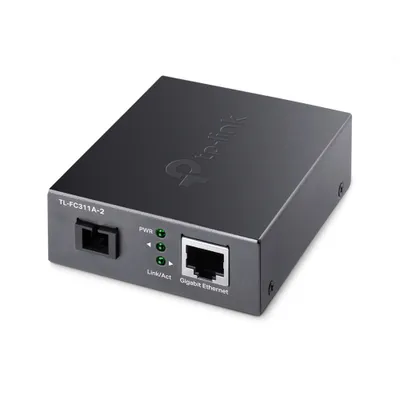 Obrázok produktu pre TP-Link TL-FC311A-2, 1000 Mbit/s, IEEE 802.3ab, IEEE 802.3i, IEEE 802.3u, IEEE 802.3z, Gigabit Ethernet, 10,100,1000 Mbit/s, 1000 Mbit/s, Plná, Polovičné