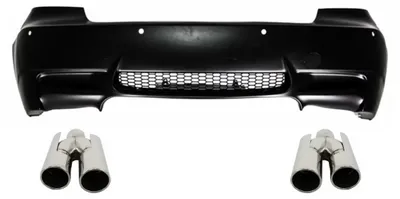 Imagen del producto de Parachoques delantero para BMW Serie 3 E92 E93, modelo 2006-2010, con diseño de escape M3.