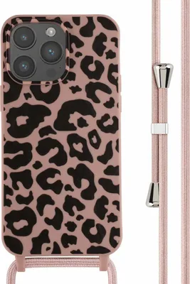 Produktbild von imoshion SilikonHülle design mit Band iPhone 14 Pro Max - Animal Pink