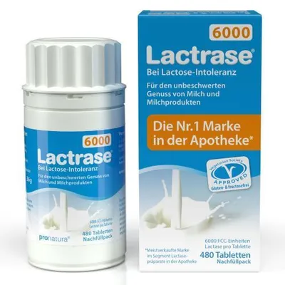 Immagine prodotto di Lactrase 6.000 Fcc Tbl.click dispenser confezione di ricarica 480 pz