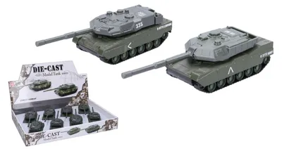 Produktbild von Panzer aus Metall/Kunststoff, 14,5 cm, mit Rückzugmechanismus, 8 Stück in einer Box