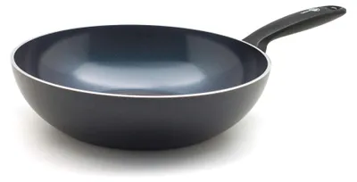 Produktbild von GreenPan Torino, Rund, Wok-/Bratpfanne, Schwarz, Keramik, 180 °C, Aluminium