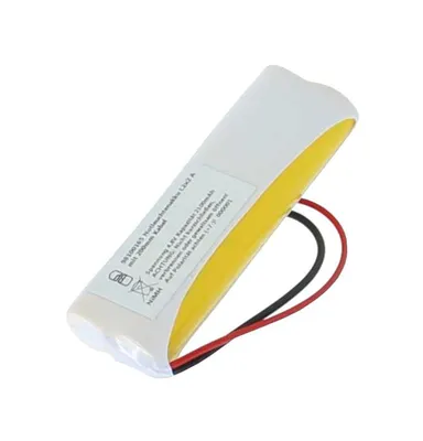 Produktbild von Notleuchtenakku NiMH 4,8V 2100mAh L2x2 A mit 200mm Kabel