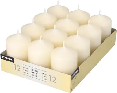 Produktbild von Stumpenkerzen Ø 40 mm · 60 mm elfenbein "Ivory" mit Flachkopf